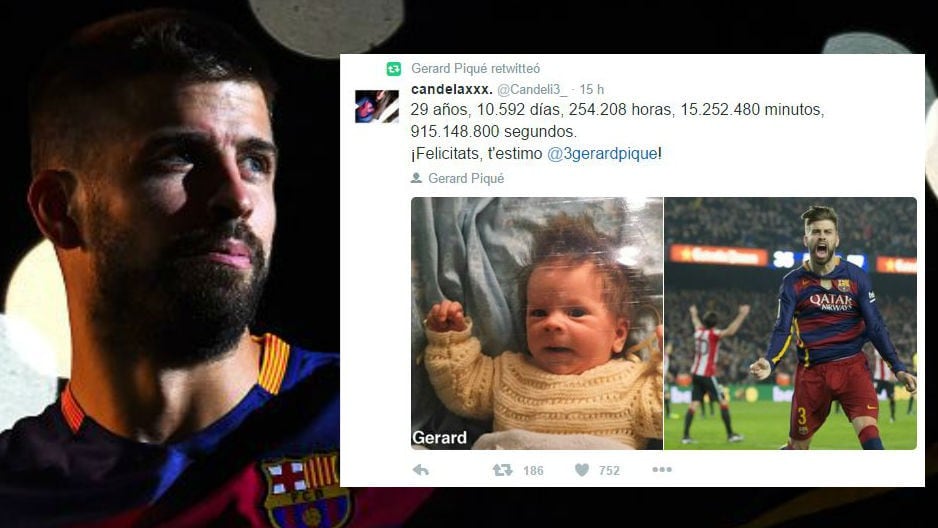 Mira las reacciones de las seguidoras de Gerard Piqué, por su cumpleaños número 29. (Foto: Twitter @3gerardpique)