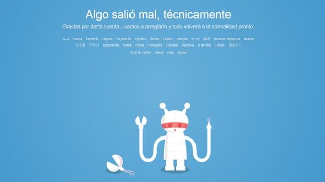Twitter ha sufrido una caída mundial. La empresa informó que están buscando una solución. (Foto: Twitter)
