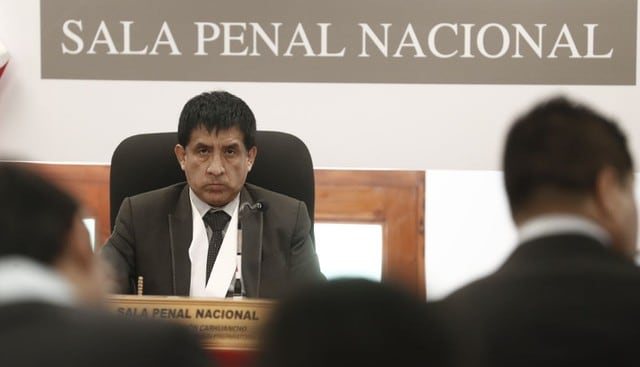 El juez Concepción Carhuancho dio cátedra a abogada de Carmela Paucará. (Fotos: USI/Justicia TV)