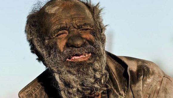 El hombre más sucio del mundo falleció a los 94 años luego de recibir un baño. (Foto: AFP)