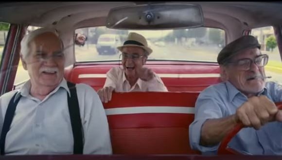 “Viejos amigos”: La última película que protagonizó Ricardo Blume junto a Carlos Gassols y Enrique Victoria. (Foto: captura de video)