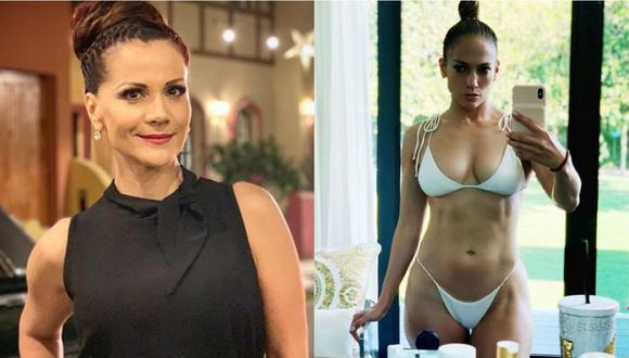 Mónica Sánchez se luce en bikini, al mismo estilo de Jennifer Lopez, a sus 49 años. (Foto: Instagram)