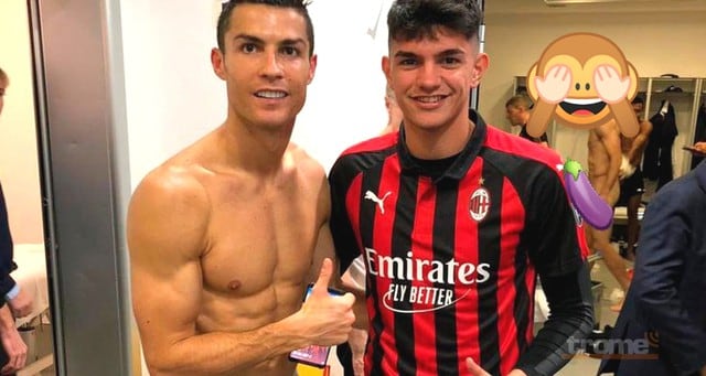 Juvenil se sacó una foto en el Cristiano Ronaldo sin pensar que expondría la desnudez de este jugador