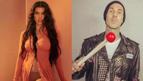 Kourtney Kardashian y Travis Barker de Blink-182 hicieron oficial su relación con un anuncio en redes sociales. (Foto: @kourtneykardash @travisbarker / Instagram)