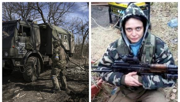 "Bagira", cuyo real nombre es Irina Starikova, habría dicho a sus captores que las tropas rusas la dejaron a su suerte luego que resultara herida en un combate. (Foto: El Universal / AFP)