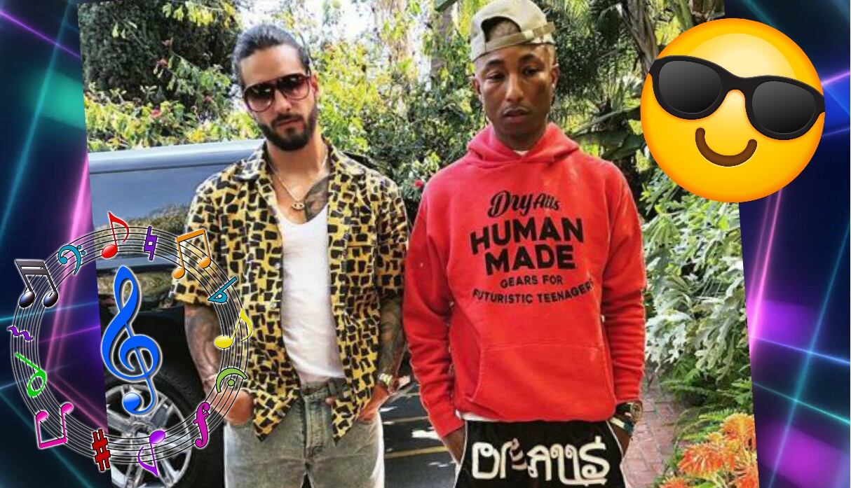 Instagram viral: Maluma se reunió con Pharrel Williams... ¿Se viene una nueva canción de ambos?