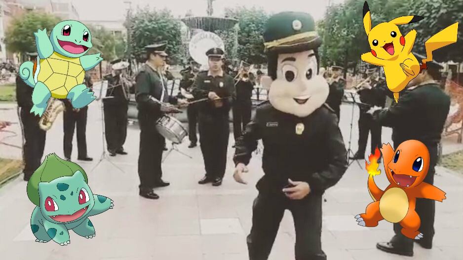 Policía Nacional se une a la fiebre por Pokémon GO y sorprende tocando el cover de ‘Gotta Catch’em All’.