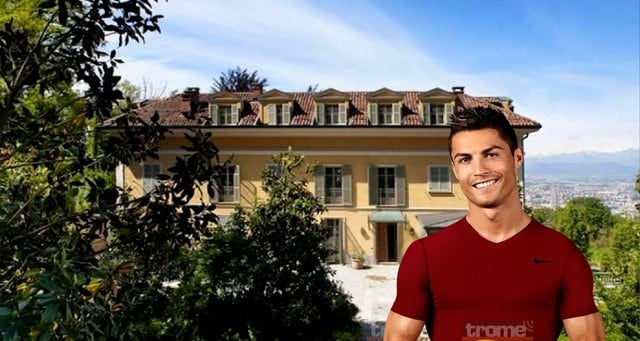 Este es el nuevo palacio donde vivirá Cristiano Ronaldo y su familia en Turín