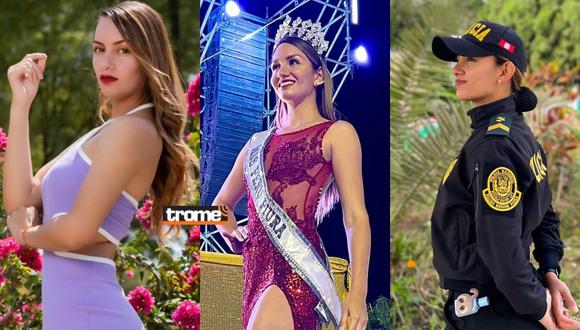 Suboficial PNP Larizza Farfán es candidata a Miss Perú 2023. En el 2017 ganó la corona de Miss Sudamérica Perú. (Isabel Medina / Compos. Trome)