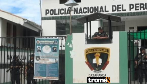 La comisaría de la localidad de Cajamarca está alerta para la captura del agresor. Foto: RPP