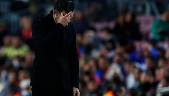 Xavi Hernandez lamentó la derrota del Barcelona. (Foto: AP)
