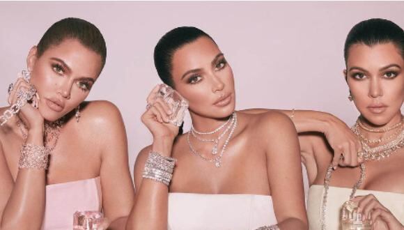 El clan de 'las Kardashian' sacaron su línea de perfumes llamada 'Diamond Collection' (Foto: Kourtney Kardashian / Instagram)