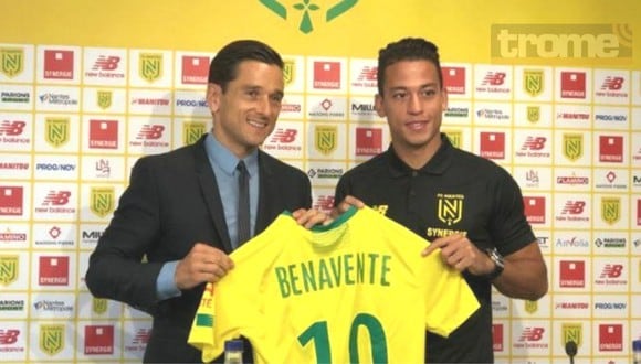 Cristian Benavente fue presentado con el Nantes