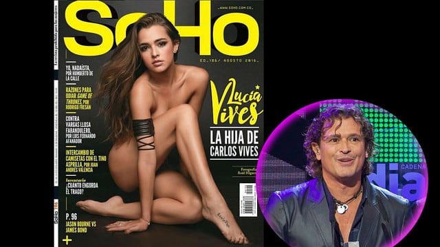 La hija de Carlos Vives, Lucy Vives, posó desnuda para SoHo Colombia. (Instagram)