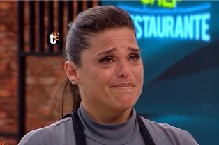 Giovanna Valcárcel se fue de El Gran Chef Famosos entre lágrimas