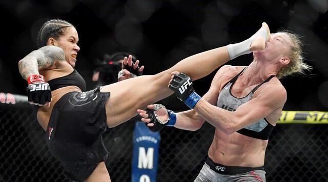 Amanda Nunes demostró porque es la mejor peleadora del UFC. (Agencias)