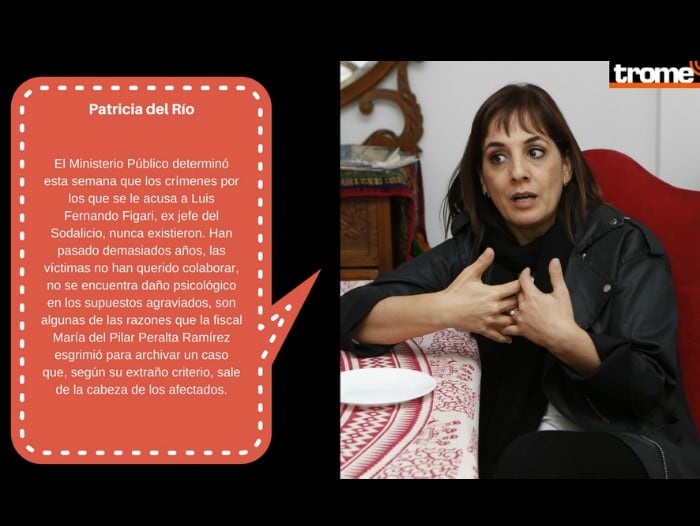 Patricia del Río cuestionó a fiscal por archivar el caso Figari.