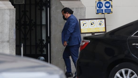 Bruno Pacheco llegó a Palacio de Gobierno este viernes tras anunciar su renuncia. Foto: archivo GEC