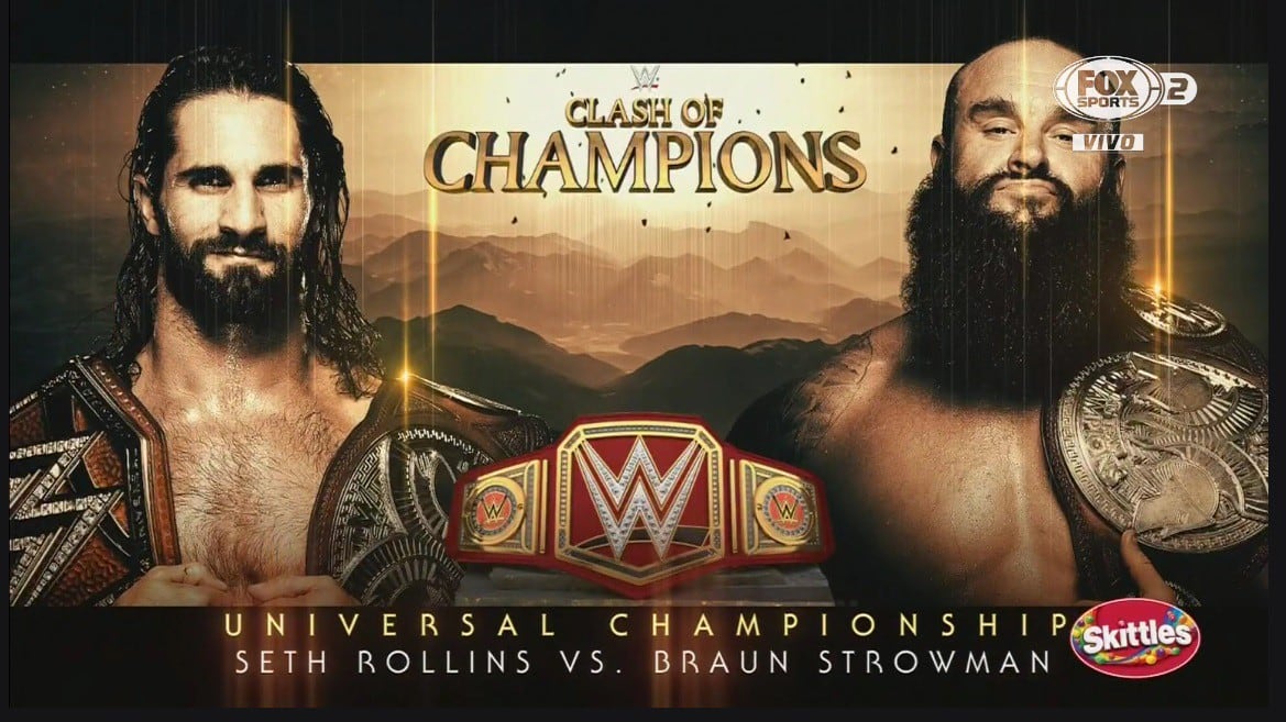 Seth Rollins y Braun Strowman se enfrentarán en Clash of Champions. (WWE/Captura Fox Sports 2)