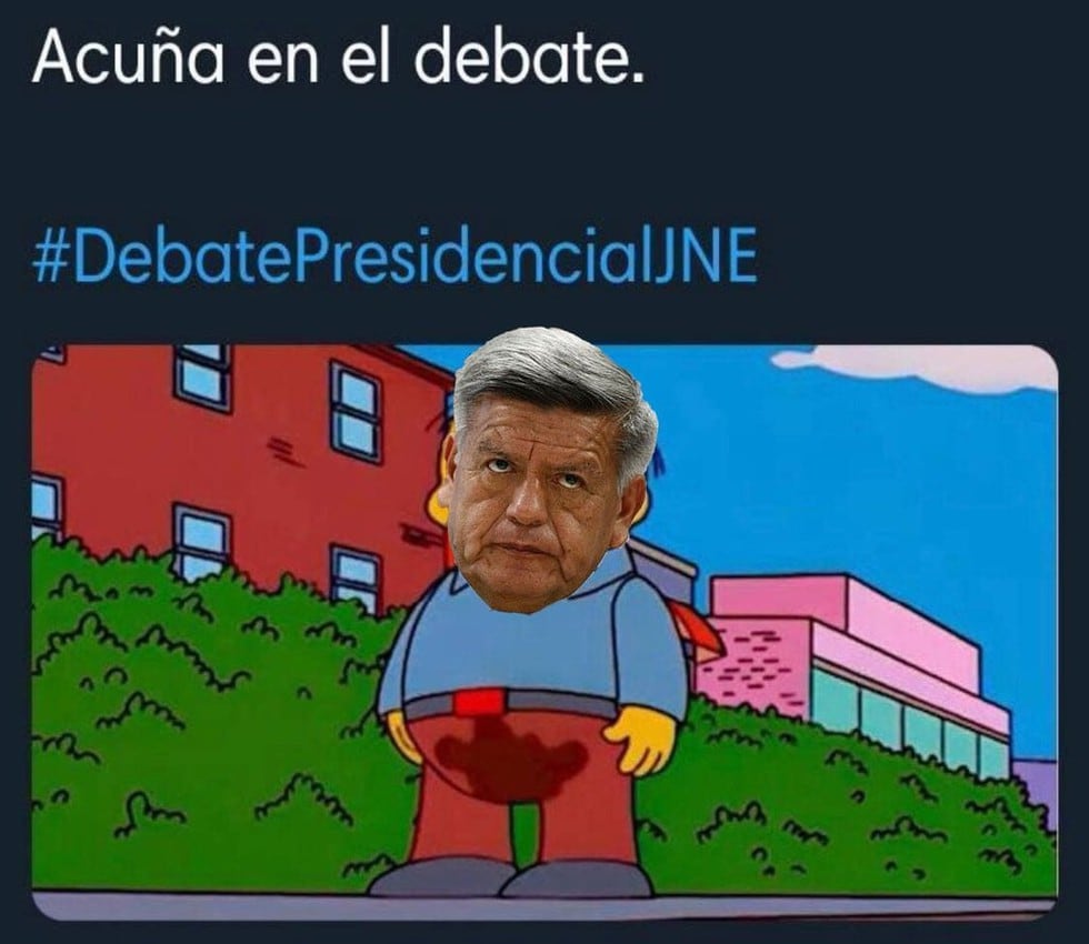 César Acuña es el blanco de los memes por su participación en el Debate presidencial JNE