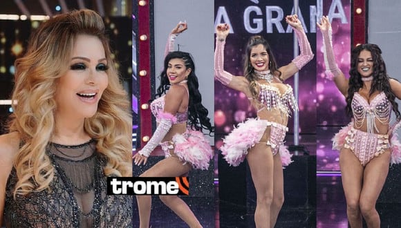 Gisela Valcárcel se mostró 'sin pelos en la lengua' tras el sexy baile de Korina, Diana y Angie. Foto: El Gran Show.