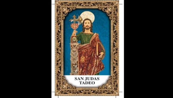 San Judas Tadeo, la nueva estampita milagrosa de Trome.