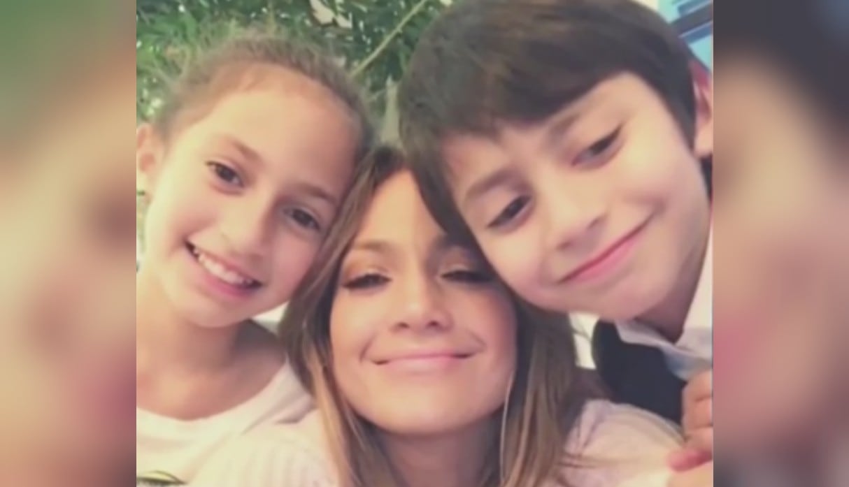 Jennifer Lopez publicó varias videos jamás ante vistos sobre sus hijos en Instagram.