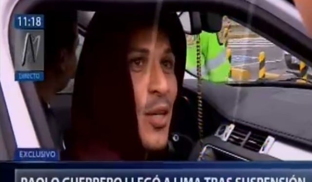 Paolo Guerrero regresó al Perú impactado por suspensión, alegó inocencia y tiene esperanza de volver a jugar