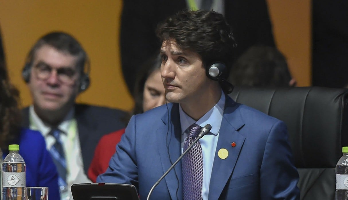 Justin Trudeau, primer ministro de Canadá, en la Cumbre de las Américas. (AFP)