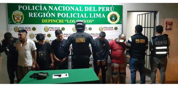 Delincuentes fueron conducidos al Depincri Los Olivos para continuar con las investigaciones.
