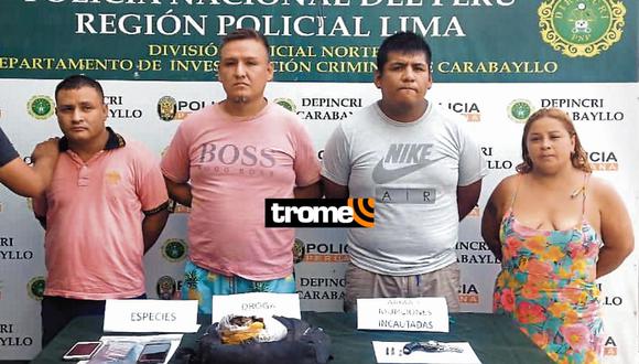Cinco integrantes ‘Los Carroñeros del Cono Norte’ fueron capturados en Carabayllo. (Foto: Trome)