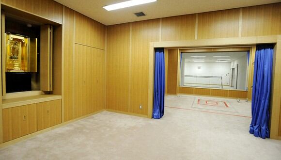 Esta imagen muestra una sala de ejecución en el centro de detención de Tokio en Japón. (Foto: JIJI PRESS / JIJI PRESS / AFP)