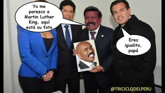 Memes de César Acuña por pretender compararse con Martin Luther King (Foto: Twitter)