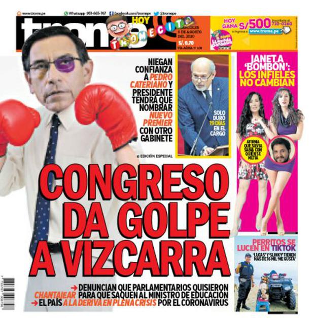 Congreso da golpe a Vizcarra