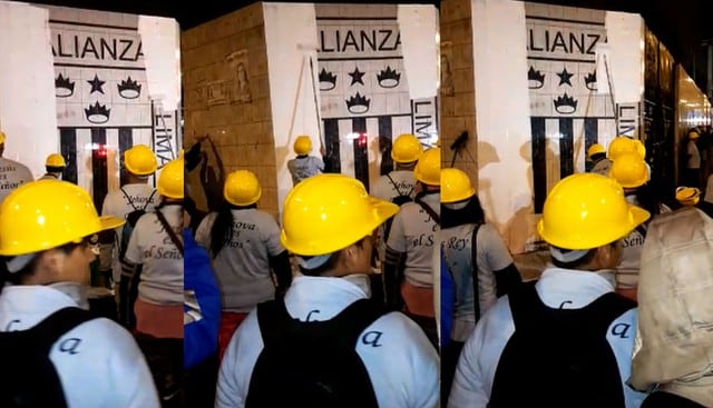 Evangélicos pintaron escudo de Alianza Lima y desataron la ira de los hinchas.