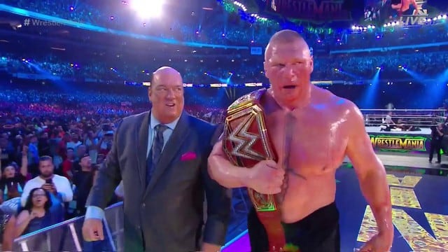 Brock Lesnar despachó a Roman Reigns.