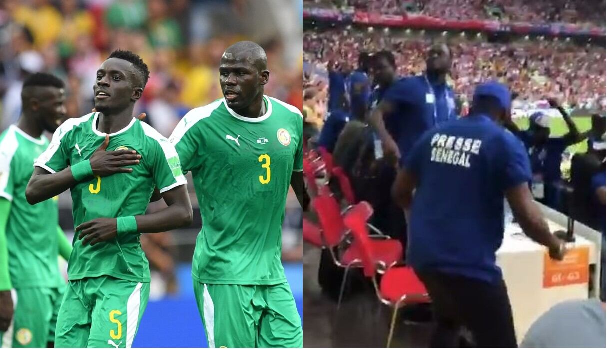 Polonia vs Senegal: El eufórico y alocado festejo de los periodistas africanos en el Estadio del Spartak.