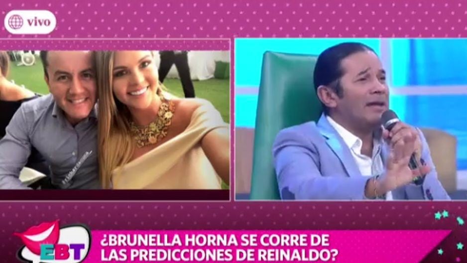 Reinaldo Dos Santos hace predicción sobre Brunella Horna y Richard Acuña