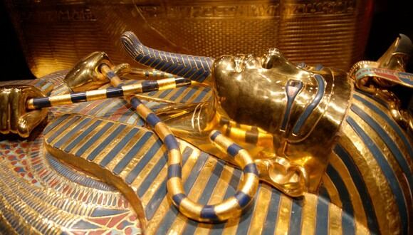 Sarcófago del faraón Tutankamón. Foto: ¡Stock.