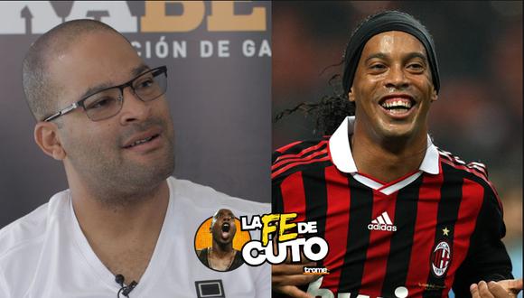 Alberto Rodríguez recordó en La Fe de Cuto algunos de sus encuentros con figuras mundiales como Ronaldinho. Foto: Captura.