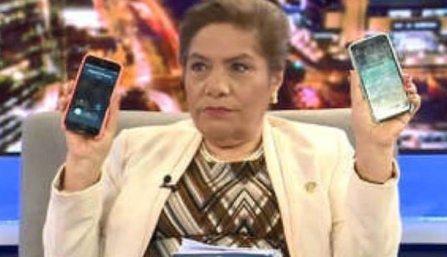 Luz Salgado denuncia 'chuponeo' de sus celulares pero en realidad se trataba de una sincronización