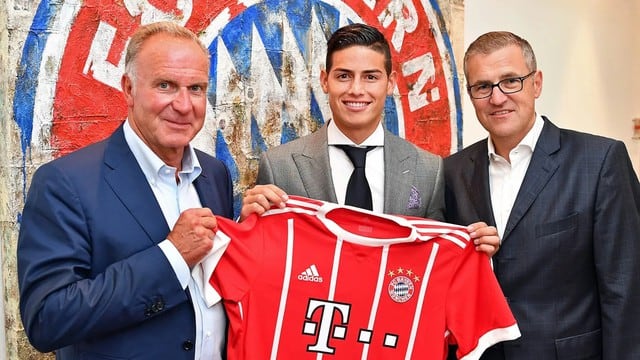 James Rodríguez fue presentado hoy como nuevo jugador del Bayern Munich. (Fotos: Bayern Munich)