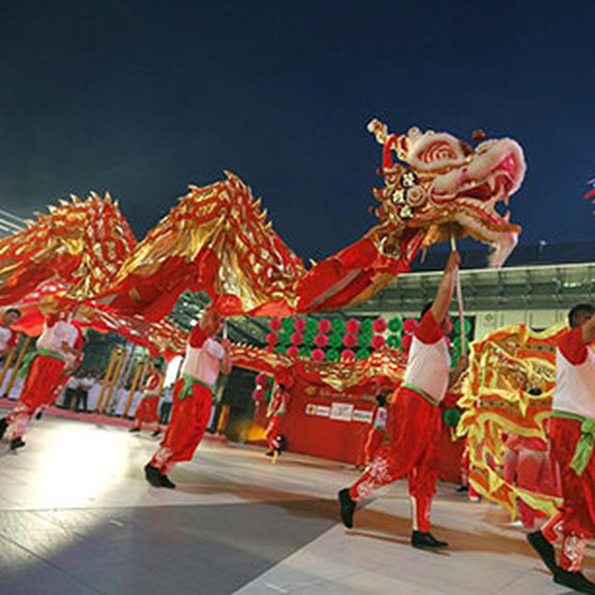 Decoración de Año Nuevo Chino Señales de Fiesta de 2020 Año de Rata Pancarta de Fiesta China para Festival de Primavera con 2 Cintas y 40 Puntos de Pegamento 