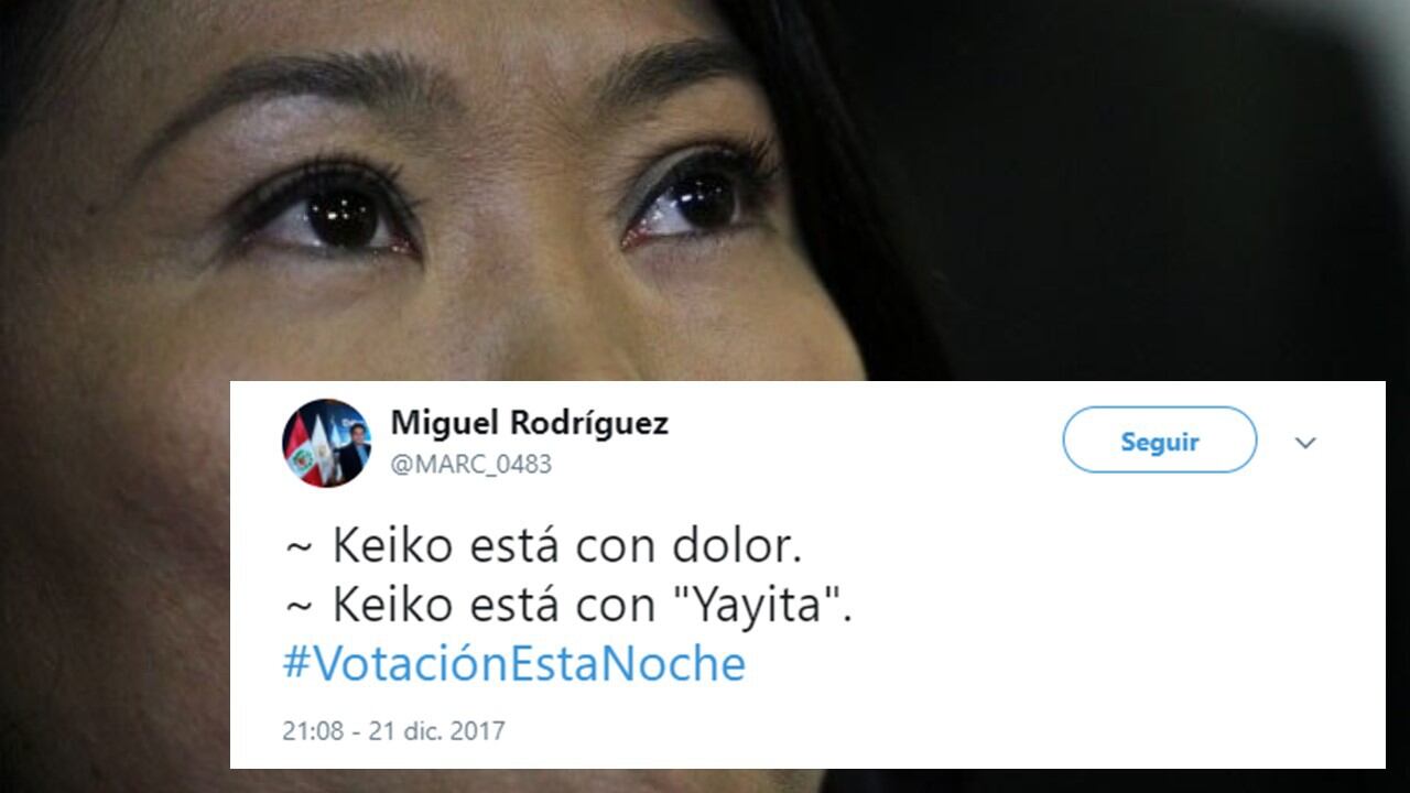 Reacciones en Twitter sobre Keiko Fujimori