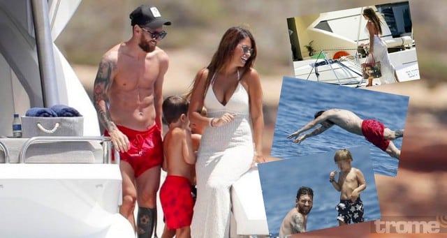 Lionel Messi y Antonella Roccuzzo deslumbran en las playas de Ibiza