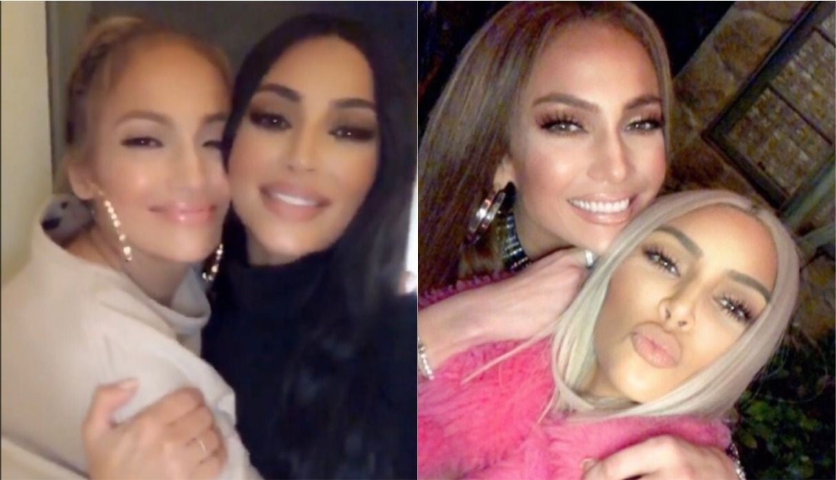 Kim Kardashian celebró el cumpleaños de Jennifer Lopez con tiernas fotografías. (Foto: Instagram)