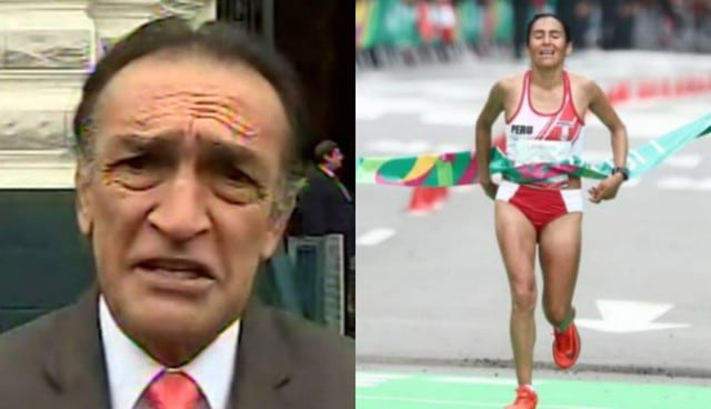Héctor Becerril cometió tremenda 'chispoteada' al felicitar a Gladys Tejeda por ganar la maratón