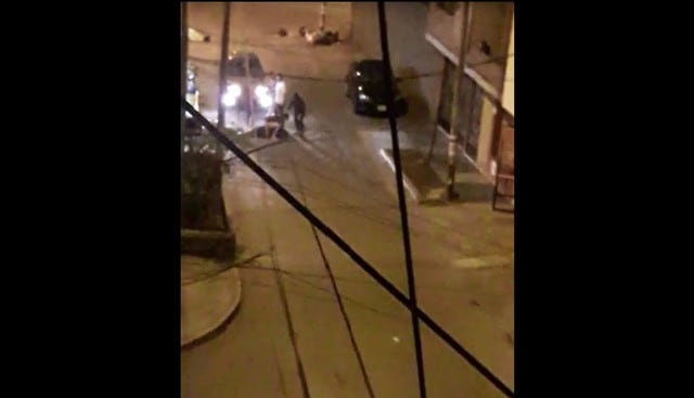 Empresario fue baleado por resistirse al robo de su auto, en Los Olivos. (Capturas: Whatsapp)