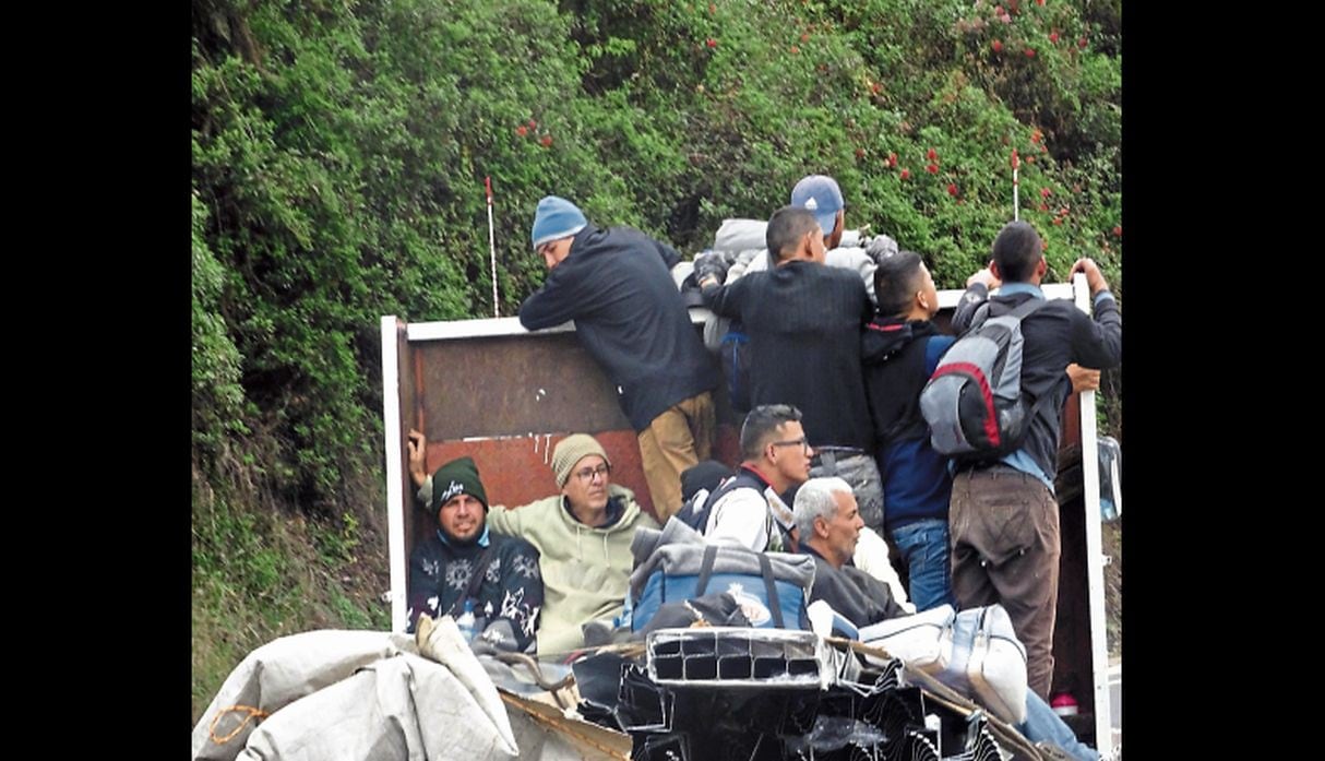 Varios venezolanos están en Tumbes luego de cruzar con las justas la frontera.