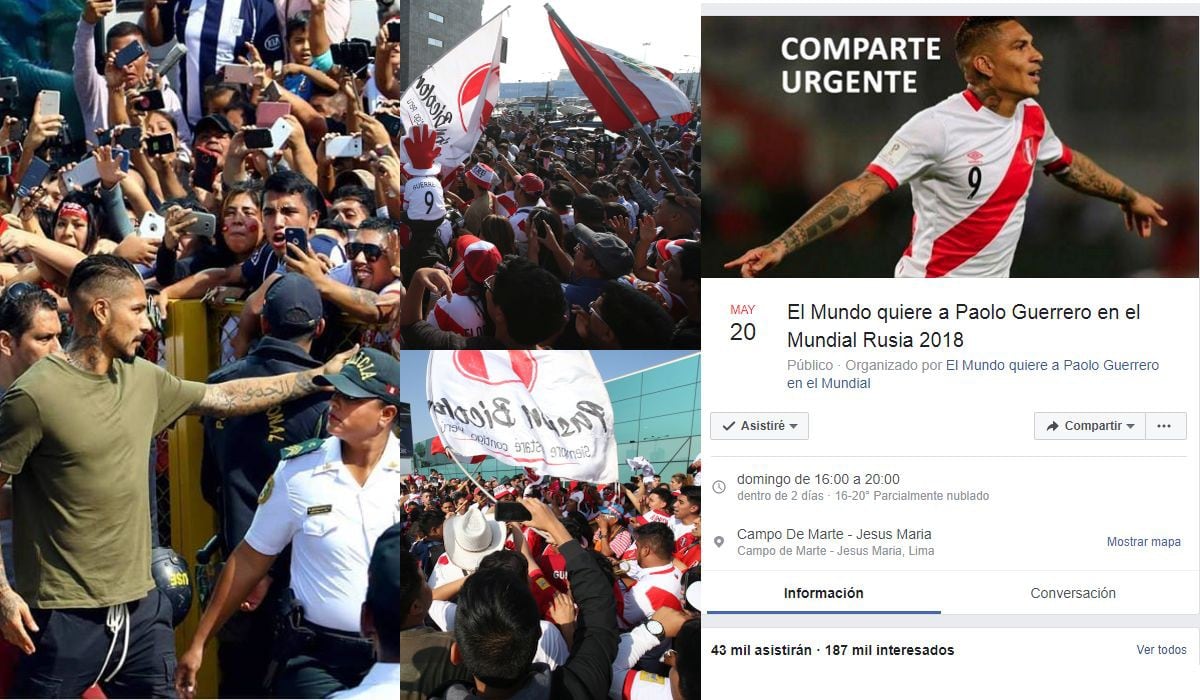 Paolo Guerrero: Dónde y cuándo es el evento que ya congregó a 250 mil personas en Facebook ¡Aquí el link!